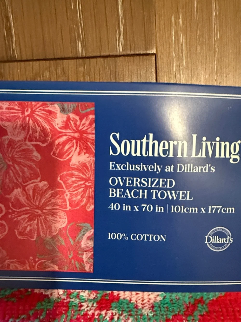 Southern Living Hot Pink, Teal Reversible Oversized Pink Floral Brach Pool 40x70